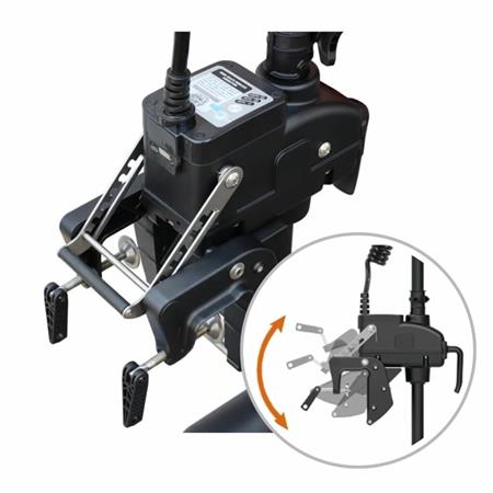 VERPAKKING MOTOR + STUURPEDAAL EN QUICK RELEASE PLAAT HASWING CAYMAN B 55LBS + PÉDALE DE DIRECTION ET PLAQUE QUICK RELEASE