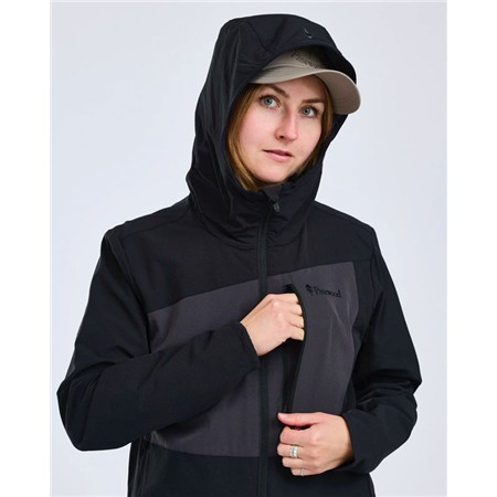 VESTE FEMME PINEWOOD ABISKO LIGHT STRETCH - NOIR/ANTHRACITE