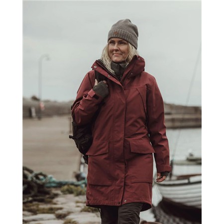 VESTE FEMME PINEWOOD RAIN PARKA - EARTH PLUM