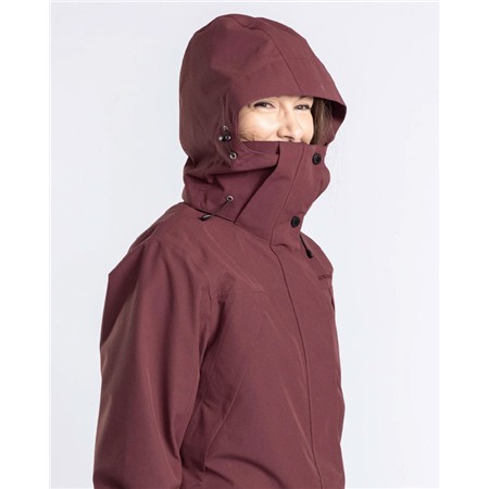 VESTE FEMME PINEWOOD RAIN PARKA - EARTH PLUM