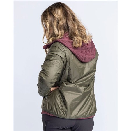 VESTE FEMME PINEWOOD WOOL INSULATED MIDLAYER - MOSS GREEN