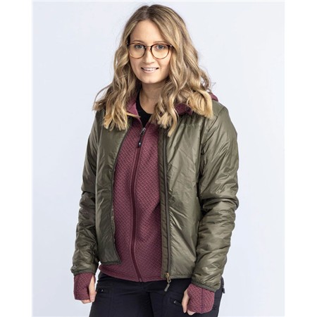 VESTE FEMME PINEWOOD WOOL INSULATED MIDLAYER - MOSS GREEN