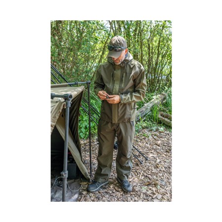 VESTE HOMME AVID CARP HYDRO-FORCE 20K PRO FULL-ZIP JACKET - KAKI