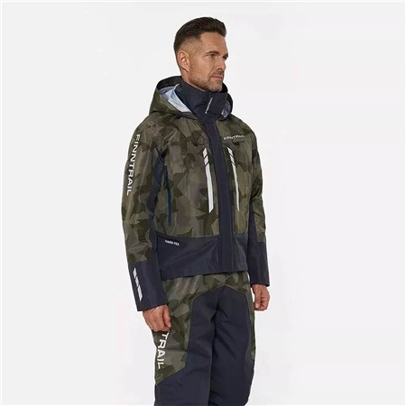 VESTE HOMME FINNTRAIL IMPERMÉABLE GREENWOOD - CAMO SHADOW GREEN