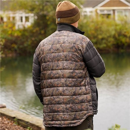 VESTE HOMME ONE MORE CAST SPLASH CAMO KNIGHT PUFFER JACKET - NOIR