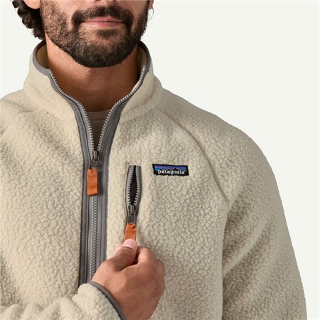 VESTE HOMME PATAGONIA RETRO PILE JKT - PELICAN W/SMOLDER BLUE