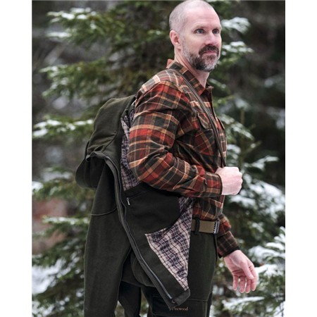 VESTE HOMME PINEWOOD FURUDAL HUNTERS WOOL - MOSS GREEN