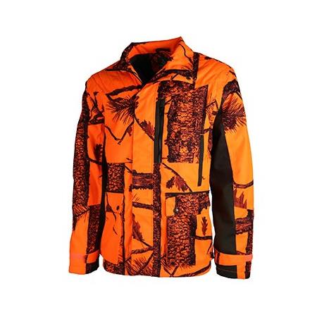 VESTE JUNIOR TREELAND FIRE T628NK - ORANGE/VERT