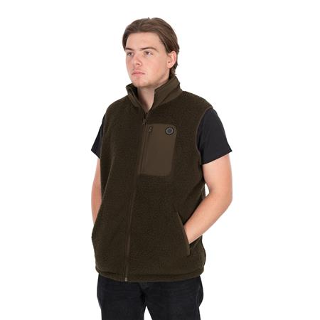 Veste Sans Manche Homme Fox Olive Sherpa Hybrid Gilet - Olive