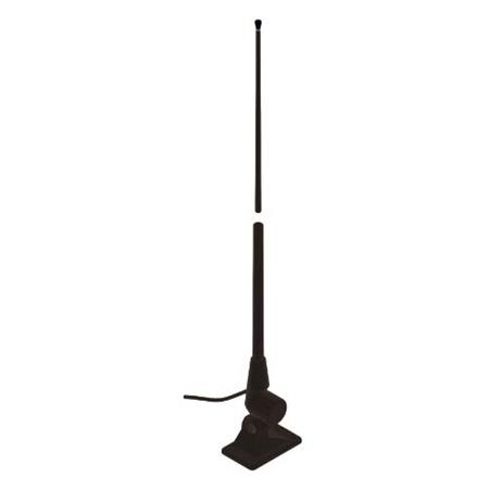 VHF-ANTENNE BANTEN ECO 3DBI 1.5M GEÏNTEGREERDE KUNSTSTOF KOGELKOP-ZWART