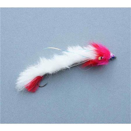 Vlieg Speciaal Roofvis Tof Articulee Forel Tatayet - Blanco Rojo - Wit Rood
