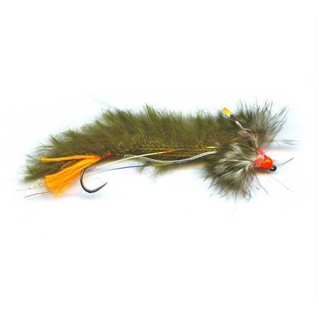 Vlieg Speciaal Roofvis Tof Articulee Truite Tatayet - Olive