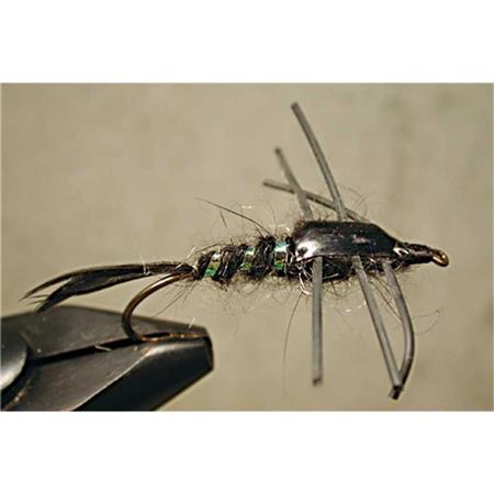 Vlieg Tof Nymphe Stonefly - Noir
