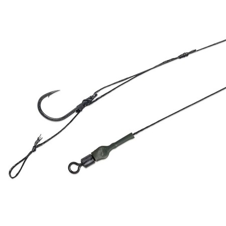 VOORGEMONTEERDE ONDERLIJN MIVARDI ADJUSTABLE HAIR RIG EASY BLACK