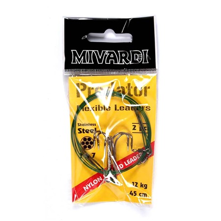 VORFACH MIVARDI WIRE LEADERS (SWIVEL + TREBLE HOOK)