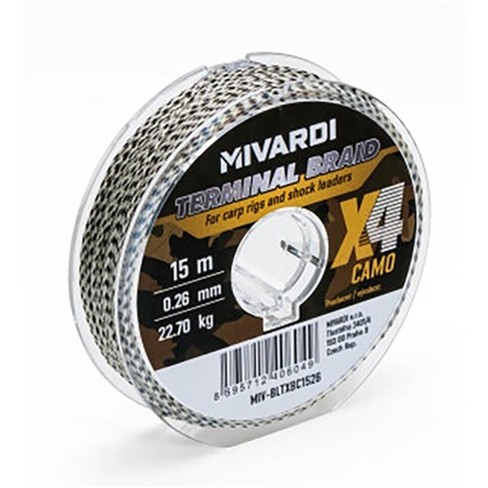 Vorfachgeflecht Mivardi Terminal X4 Braid - Camo - 15 M