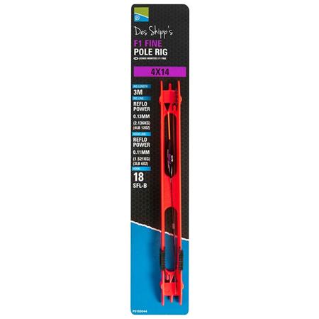 Vormontiert Preston Innovations F1 Fine Pole Rig