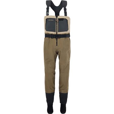 WAADPAK STOCKING ADEMEND GRUNDÉNS BOUNDARY ZIP STOCKINGFOOT WADER STONE/OTTER