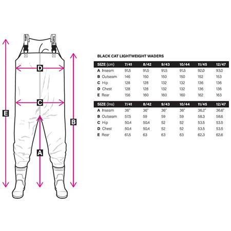 WADERS CON CALZA BLACK CAT
