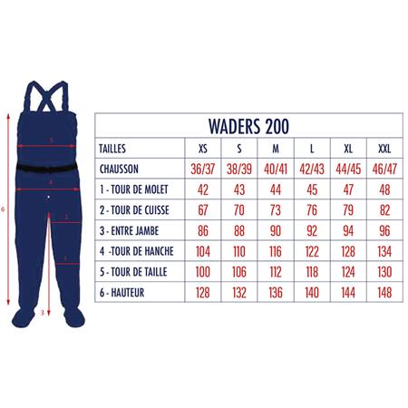 WADERS CON CALZARI TRASPIRANTI DEVAUX DVX 200