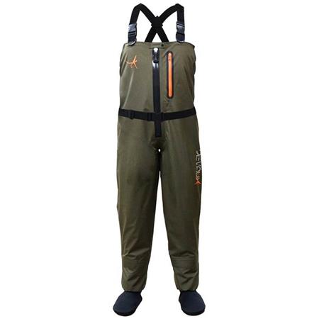 Waders Με Αναπνεόμενη Εσωτερική Κάλτσα Devaux Dvx Zip 400 - Ελιά
