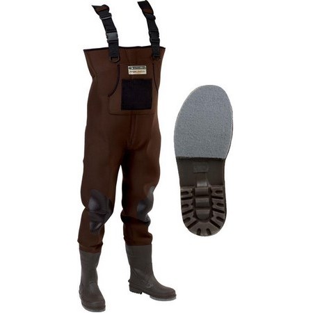 Waders Νεοπρέν Garbolino Precision Pro - Σόλεσ Φελτ/Με Οδοντώσεισ