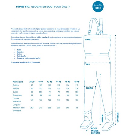 WADERS NEOPRENE - OLIVE KINETIC NEOGAITER F - OLIVE
