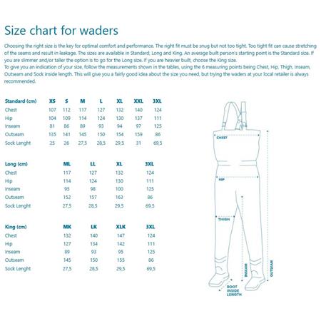 WADERS STOCKING RESPIRANT KINETIC X4 ST. FOOT