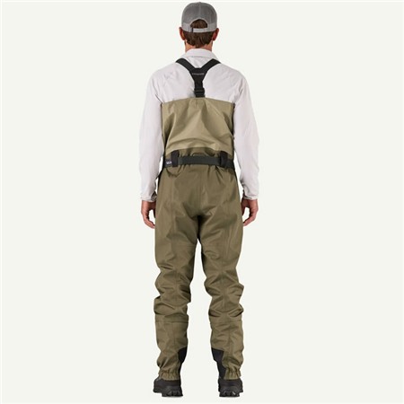 WADERS STOCKING RESPIRANT PATAGONIA SWIFTCURRENT TRAVERSE ZIP FRONT WADERS - RIVER ROCK GREEN
