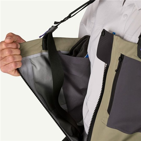 WADERS STOCKING RESPIRANT PATAGONIA SWIFTCURRENT TRAVERSE ZIP FRONT WADERS - RIVER ROCK GREEN