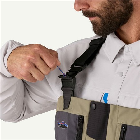 WADERS STOCKING RESPIRANT PATAGONIA SWIFTCURRENT TRAVERSE ZIP FRONT WADERS - RIVER ROCK GREEN