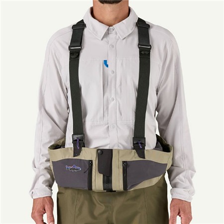 WADERS STOCKING RESPIRANT PATAGONIA SWIFTCURRENT TRAVERSE ZIP FRONT WADERS - RIVER ROCK GREEN