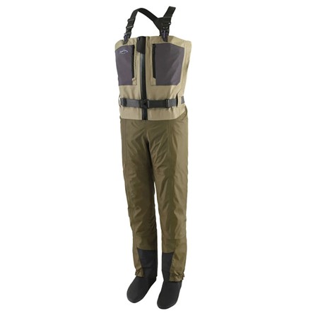 Waders Stocking Respirant Patagonia Swiftcurrent Traverse Zip Front Waders - River Rock Green