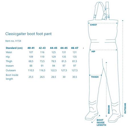 WADING TROUSERS KINETIC CLASSIC GAITER - OLIVE