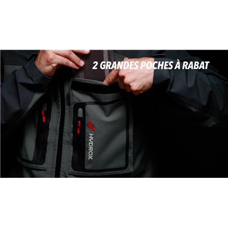 WADING-WESTE HERREN HYDROX TROOPER - GRAU