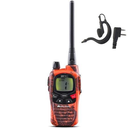 Walkie-Talkie Midland G9 Pro Export Boosté + Aurícula