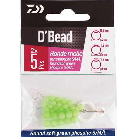 Weiche Runde Perlen Daiwa D'bead