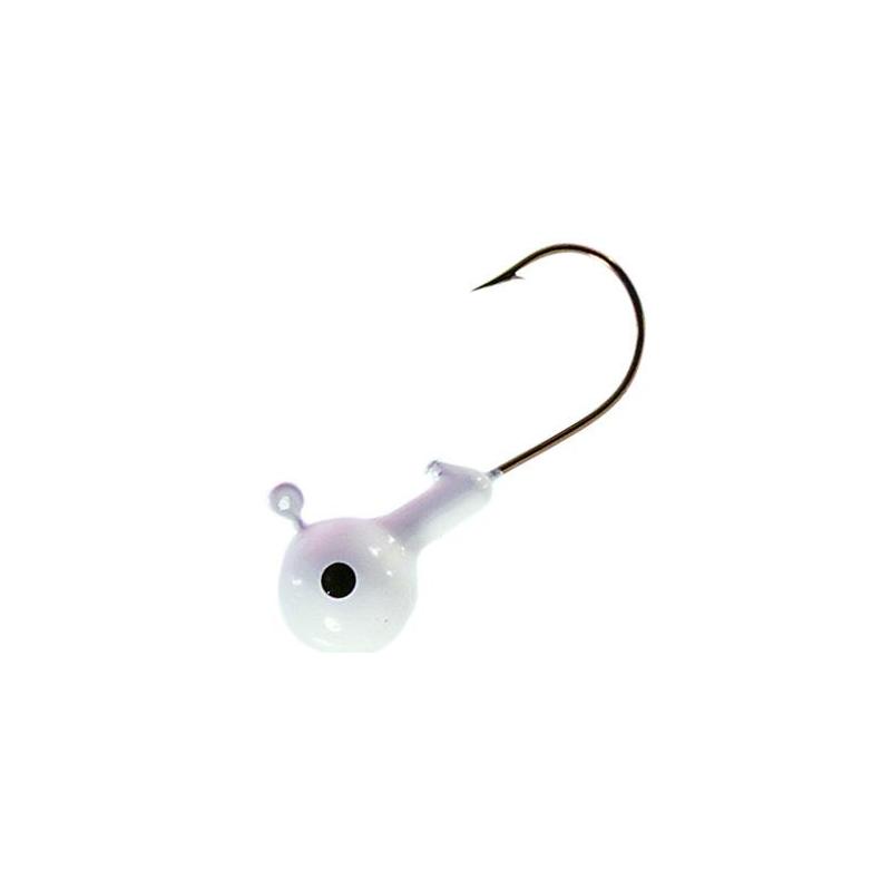 White jig head mister twister - pack of 25