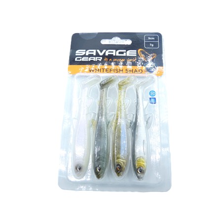 Whitefish Shad 9 Cm 7 Gr Par 4 Savage Gear - Color Mix