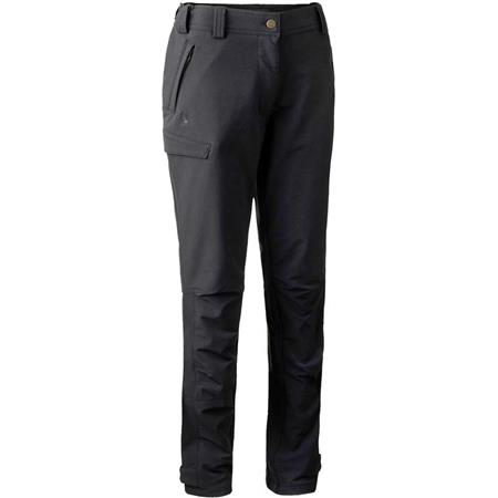 Woman Pants Deerhunter Lady Ann Full Stretch Trousers With Membrane Graphite Blue