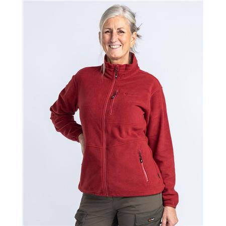 WOMAN'S FLEECE PINEWOOD FINNVEDEN FLEECE - TOMATO