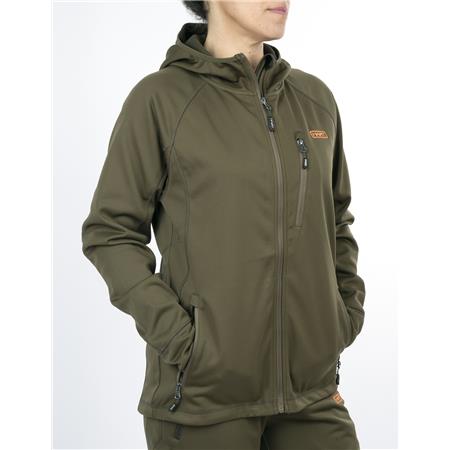 WOMAN'S SWEATSHIRT HART STILK-HXT - OLIVE FONCÉ