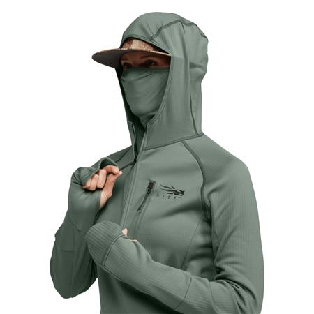 WOMAN'S SWEATSHIRT SITKA FANATIC HOODIE - SLATE GREEN