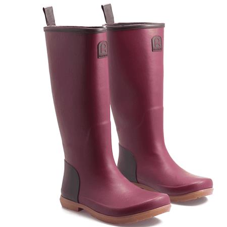 WOMEN'S BOOTS - AUBERGINE ROUCHETTE ORIGIN - AUBERGINE