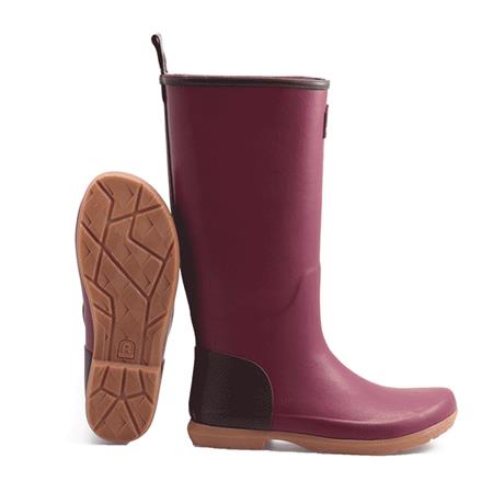 WOMEN'S BOOTS - AUBERGINE ROUCHETTE ORIGIN - AUBERGINE