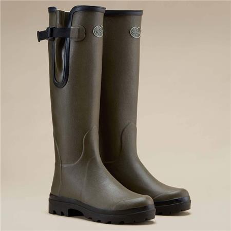 WOMEN'S BOOTS - DARK GREEN LE CHAMEAU VIERZON DOUBLÉES JERSEY - VERT FONCÉ