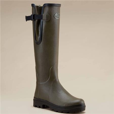 WOMEN'S BOOTS - DARK GREEN LE CHAMEAU VIERZON DOUBLÉES JERSEY - VERT FONCÉ