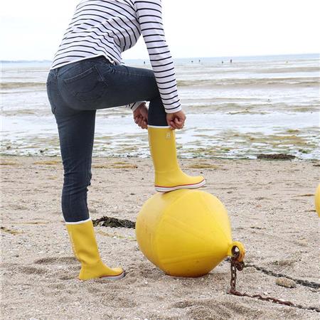 WOMEN'S BOOTS - YELLOW ROUCHETTE CAP - JAUNE