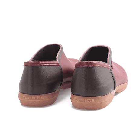 WOMEN'S CLOGS - AUBERGINE ROUCHETTE ORIGIN - AUBERGINE