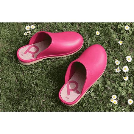 WOMEN'S CLOGS - RASPBERRY ROUCHETTE SOFT - FRAMBOISE